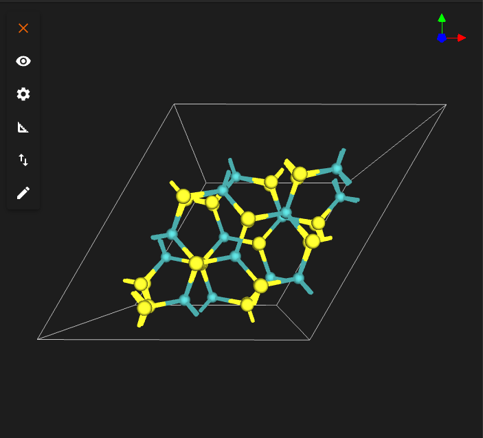 MoS2 Twisted Bilayer, 38.2 degrees Result Material, 38 degrees